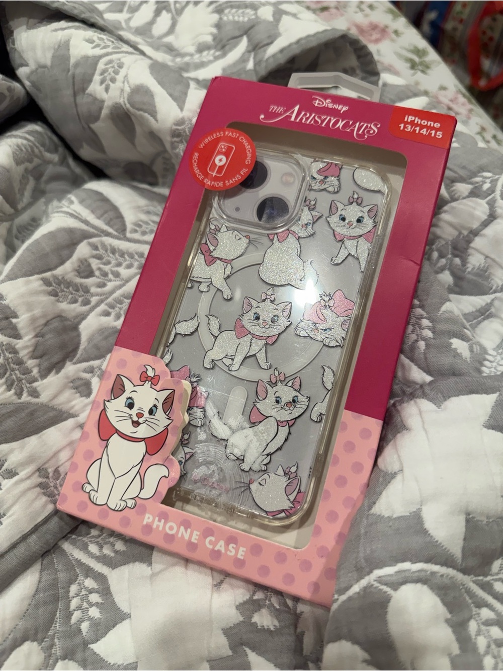 Disney Marie Clear iPhone Case with Pink Accents